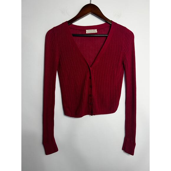 Red Urban Outfitters Button up Cardigan Size XS - Picture 1 of 4